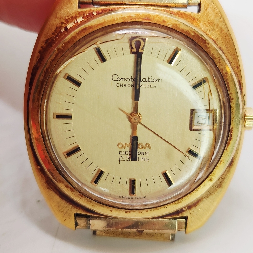 Omega Constellation f300Hz Electronic Chronometer 1250 Vintage Watch 198.002 - Picture 9 of 13